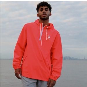 PacSun Playboy 3/4 Zip Hoodie Anorak Windbreaker